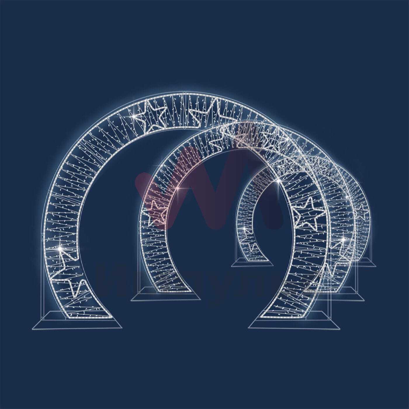 Световые полигональные фигуры. Световые кубы. Световой портал. 3d gr. Оригинальный фон.