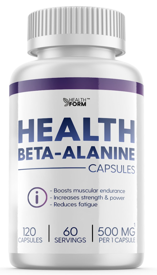 Health form Beta Alanine 500мг. Тирозин Health form 500 мг 120 капс.. Бета-аланин спортивное питание. Бета аланин аминокислота.