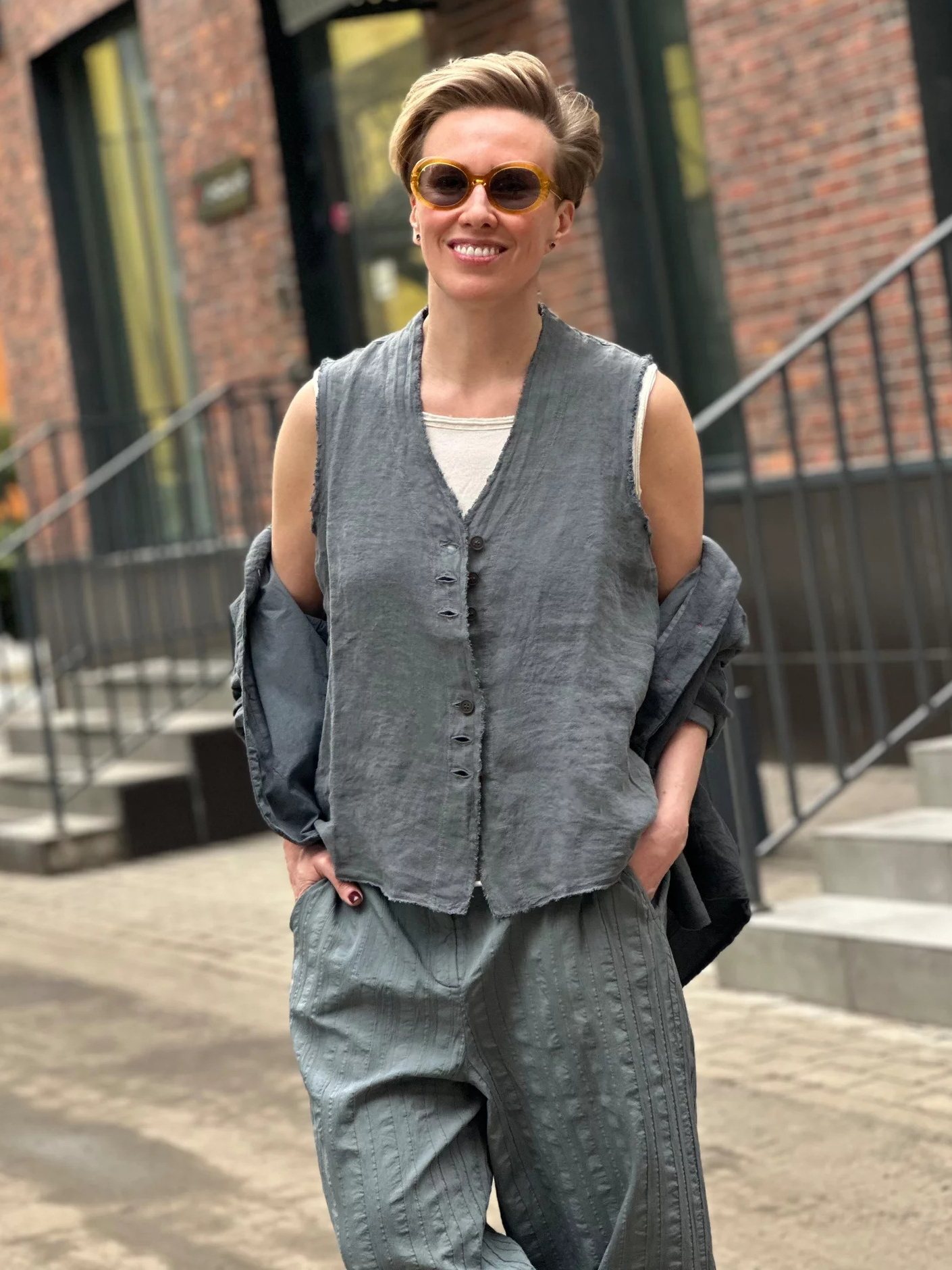 Жилет с необработанными швами H+ HANNOH WESSEL