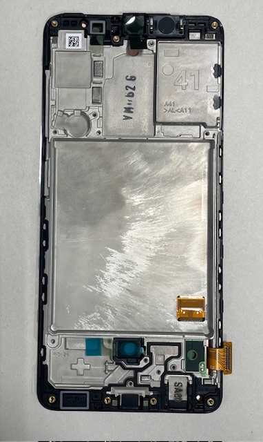 Дисплей с тачскрином Samsung (Самсунг) A415 / A41 (сервисный 100% оригинал) с рамкой