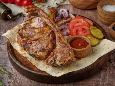 Шашлык из каре ягненка