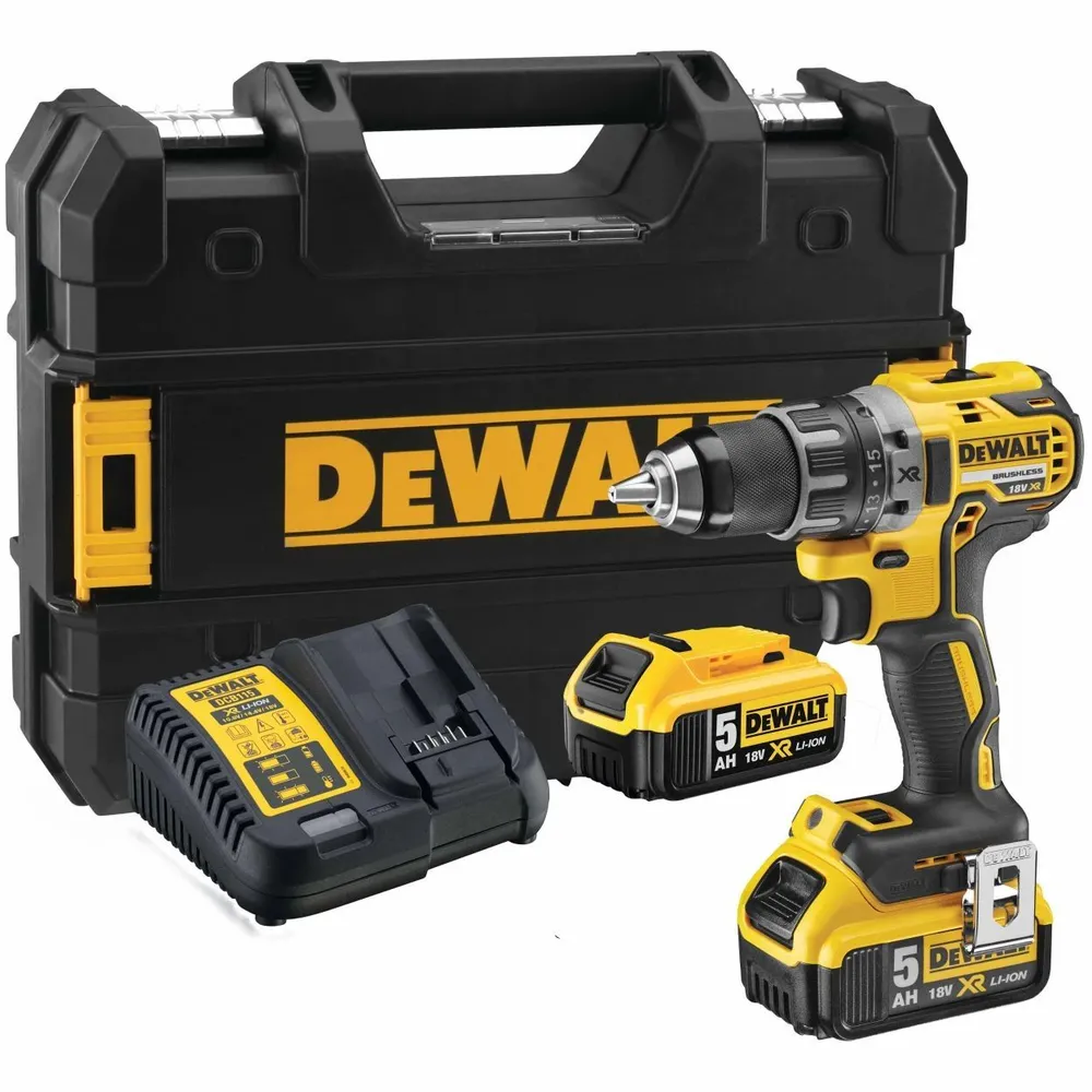 Аккумуляторная дрель-шуруповерт DEWALT DCD791P2-QW, 18 В, 2000 об/мин ...