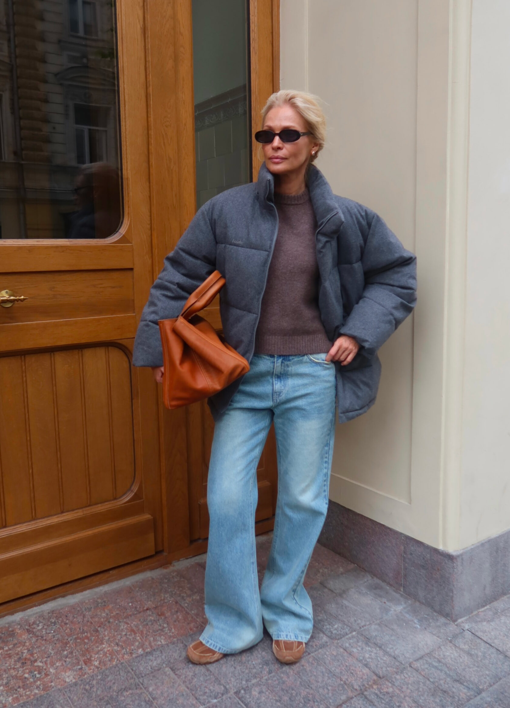 

Пуховик MONT BLANC из шерсти - Серый, Rich grey;серый