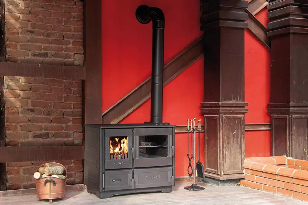 Печь‑камин отопительно‑варочная Duval EK-5137 купить в Тирасполе ПМР