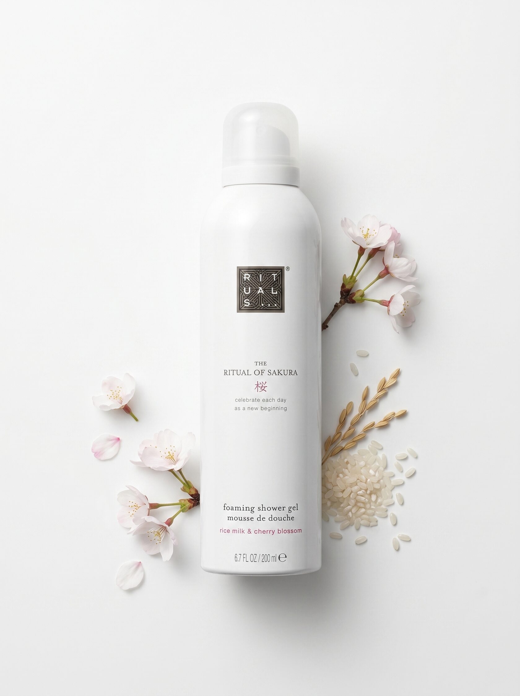 Гель для душа Rituals "Sakura" с ароматом цветов вишни и рисового молока