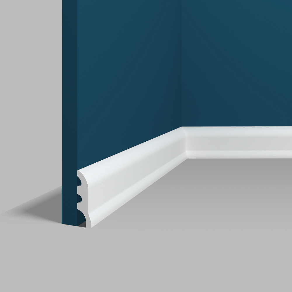 Напольный плинтус из дюрополимера Перфект Плюс P18 купить без нацеки