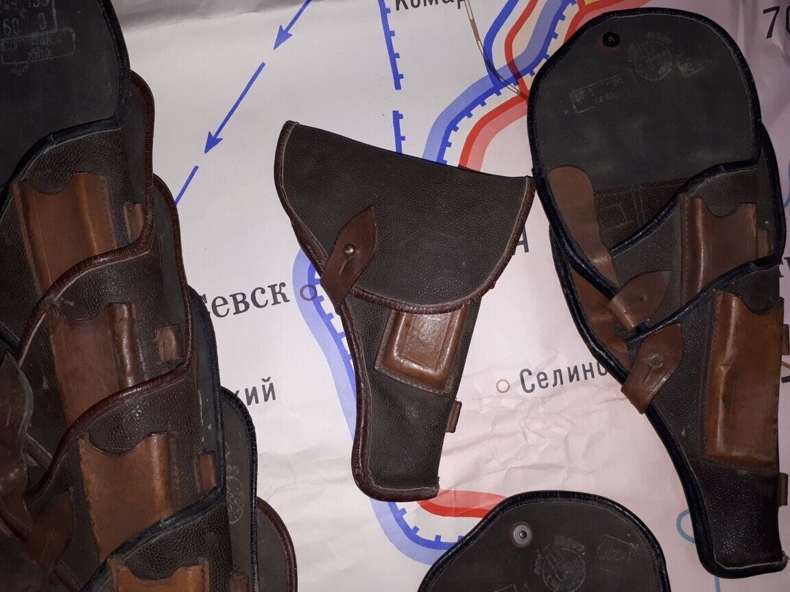 Étui-ceinture Soviétique TT-33 Tokarev – Cuir Kirza, Tula, Seconde Guerre