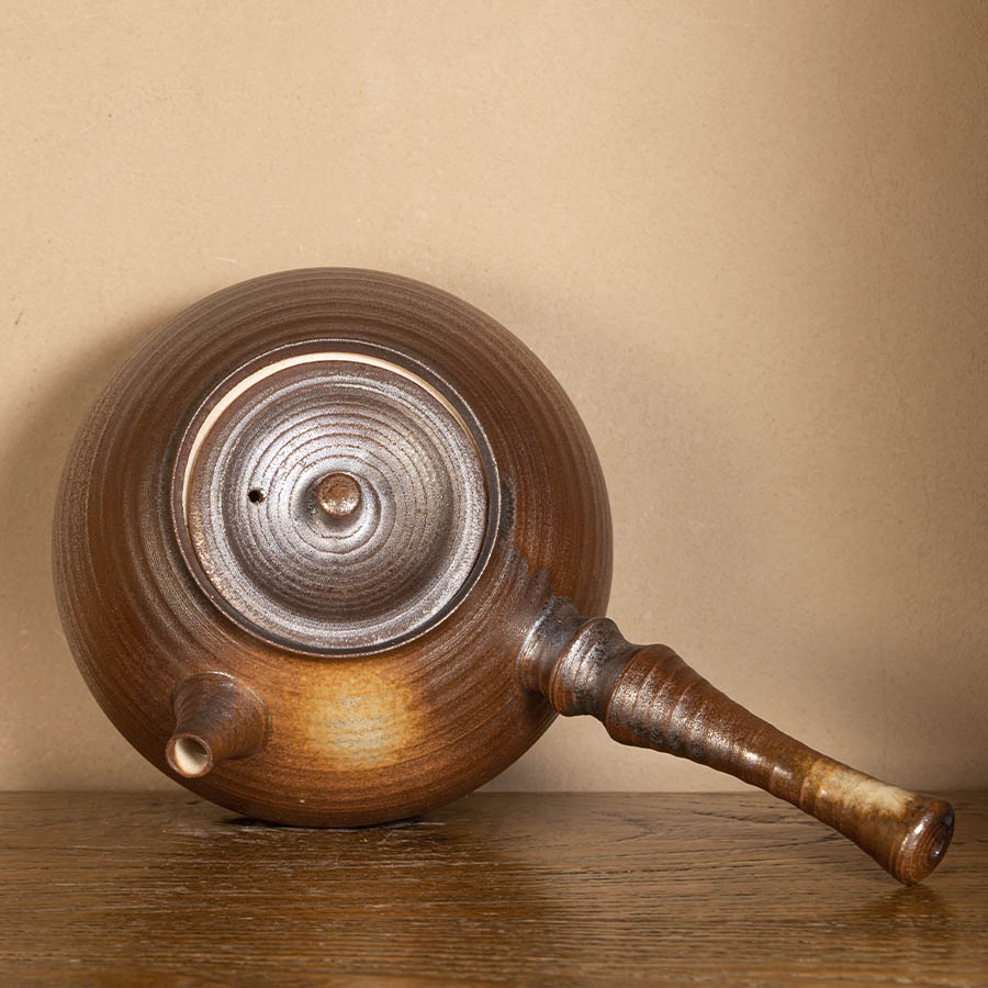 Чайник для кипячения воды чаочжоуский из белый глины для правой руки