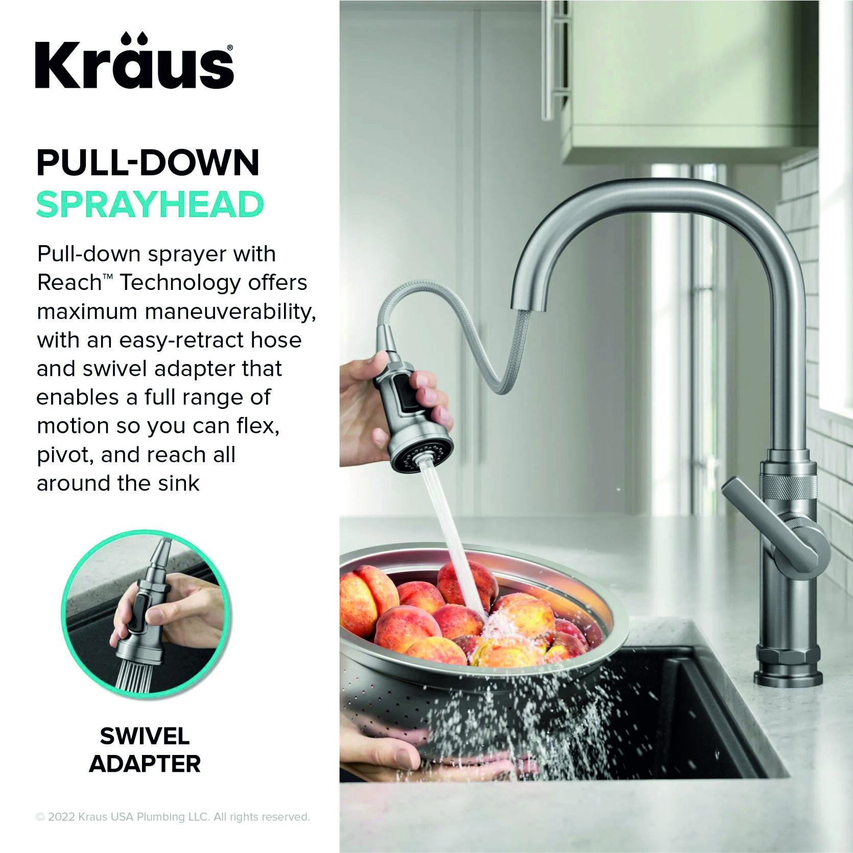 Кухонный смеситель Kraus KPF-4102SFACB - изображение 7