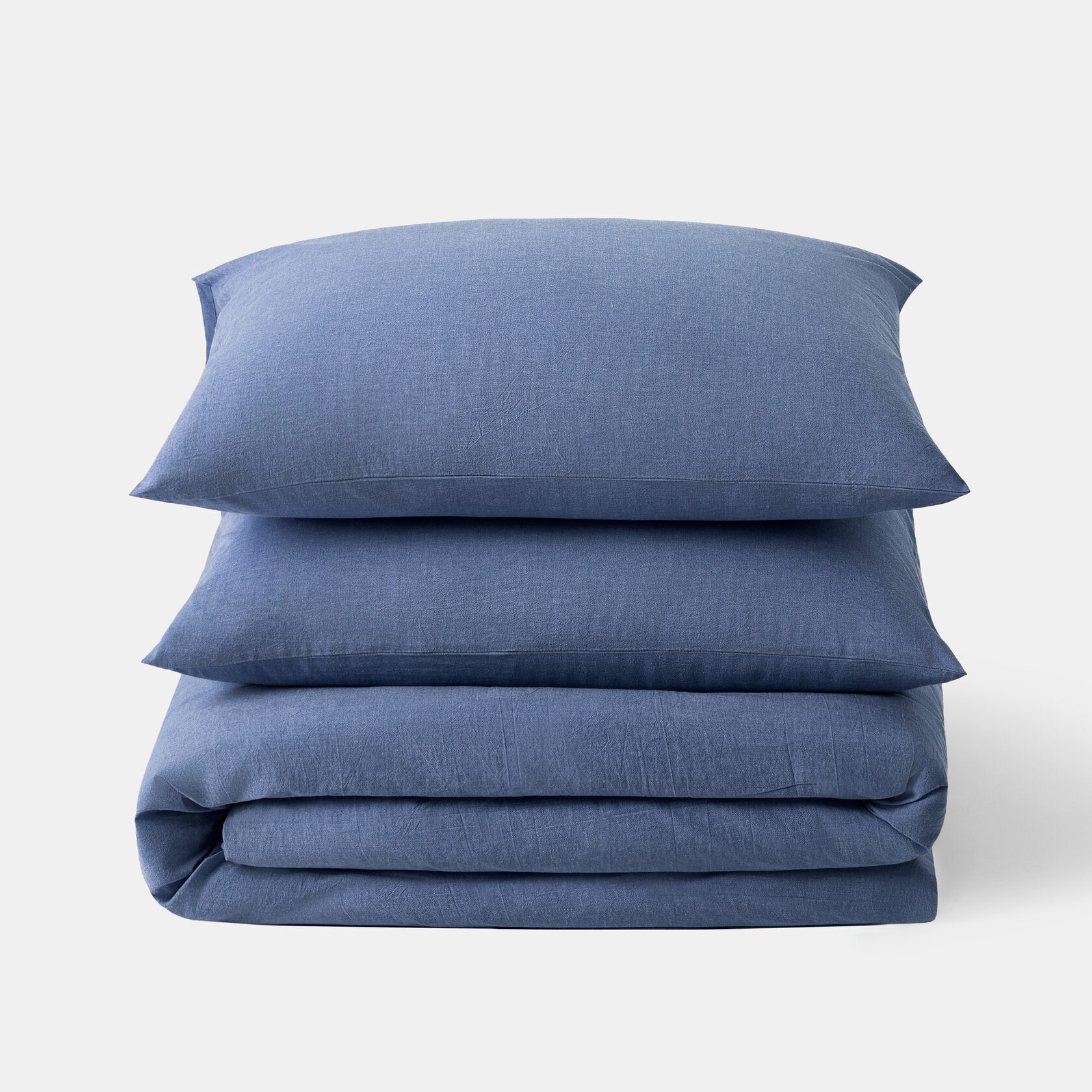 Комплект постельного белья из варёного хлопка Melange Jeans - 150x200 2шт 16170₽