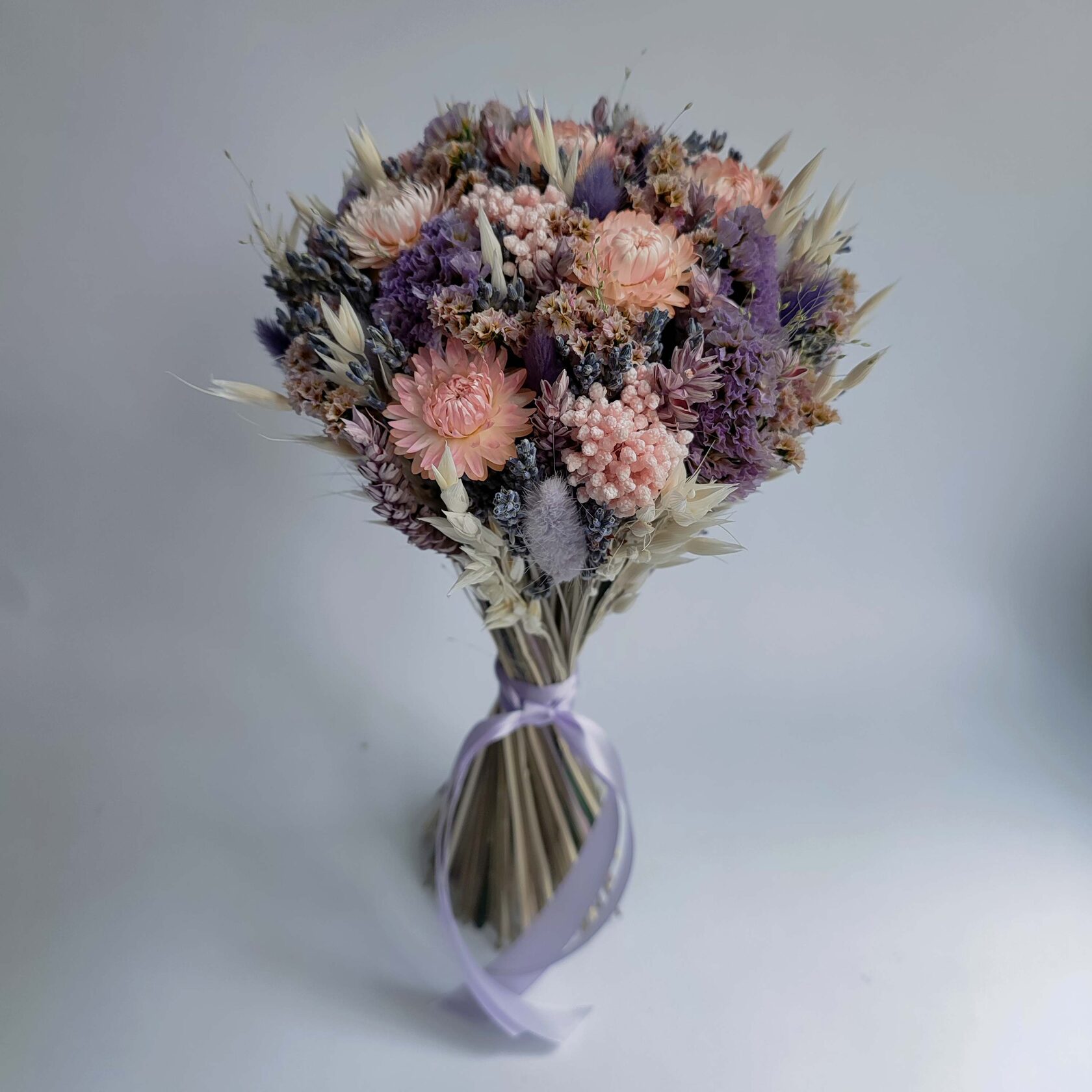 Букет сухоцветов Сиреневая дымка