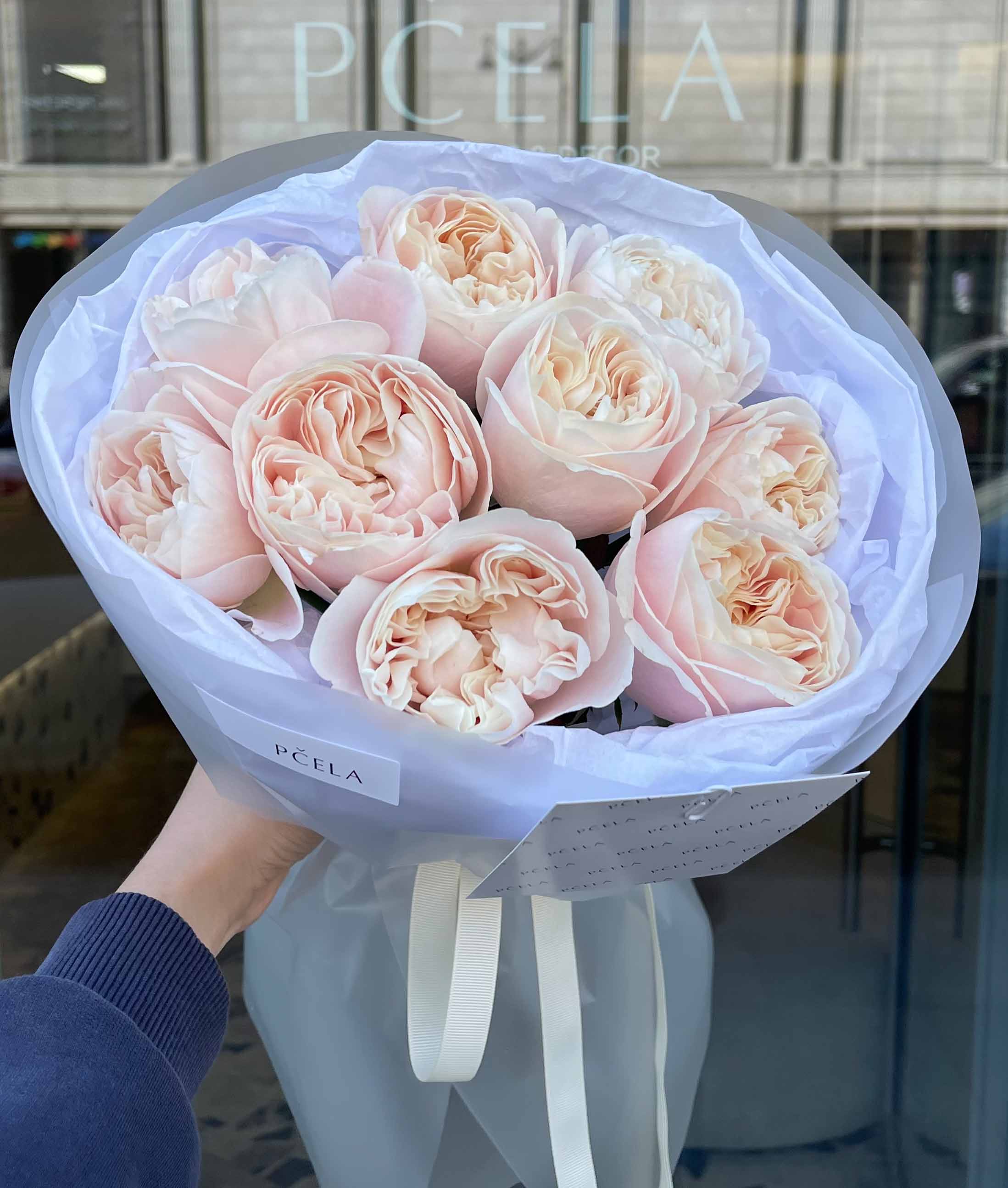 Монобукет из розы Шифон