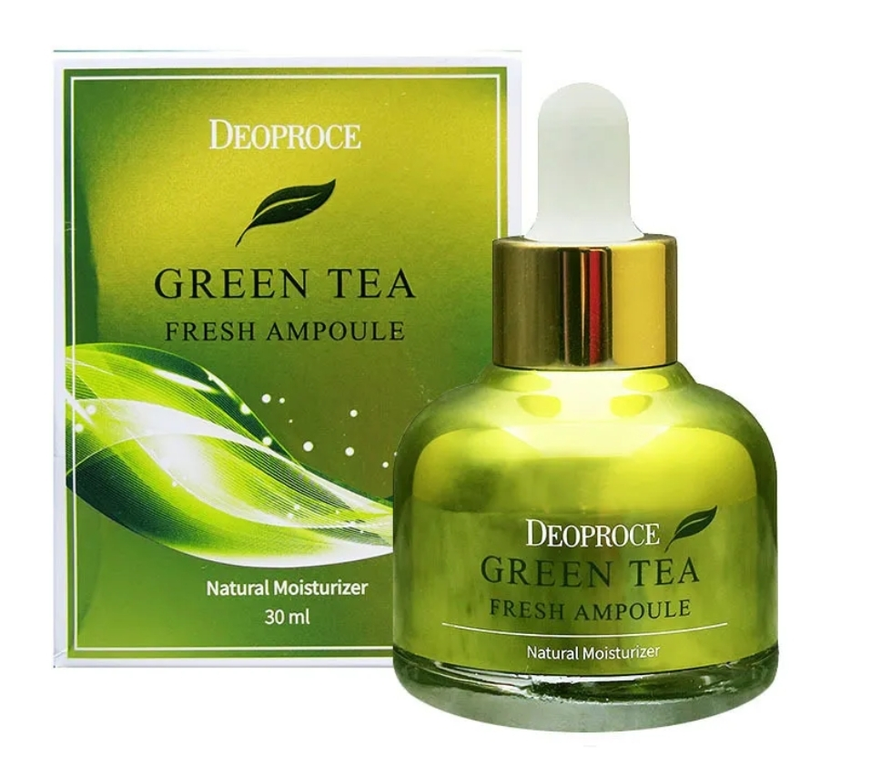 Сыворотка зеленый чай. Deoproce Green Tea. Сыворотка Deoproce. Deoproce сыворотка для лица. Сыворотка для лица с экстрактом зеленого чая.