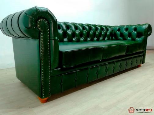 Диван Chester 3-х местный Натуральная кожа Club VERDE . Диваны ...