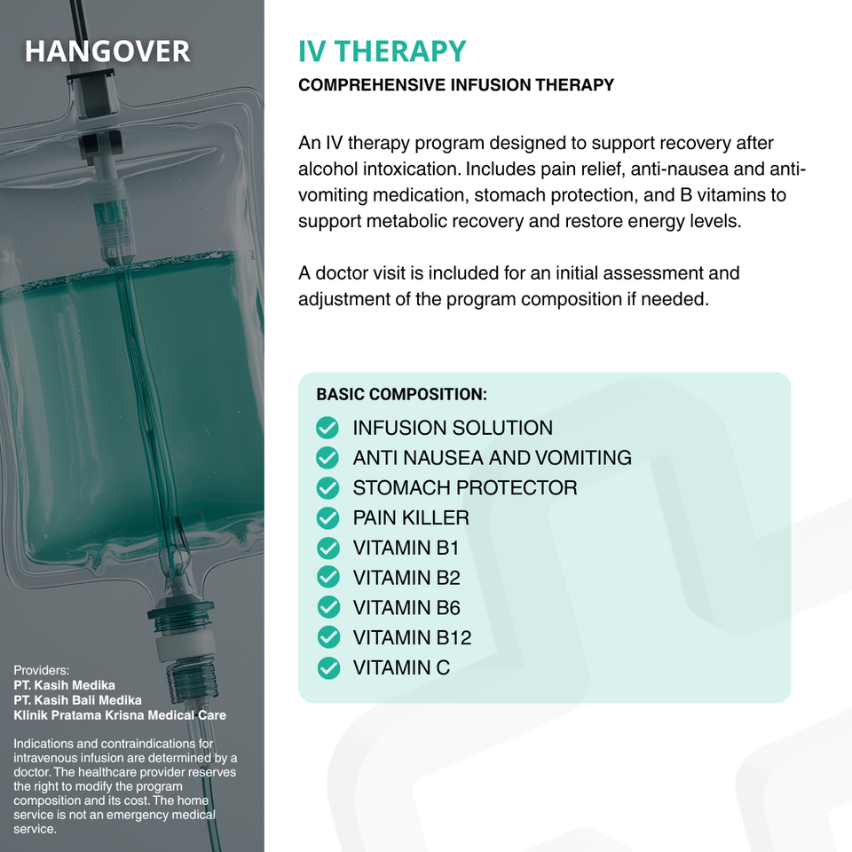 Hangover Package – What's included