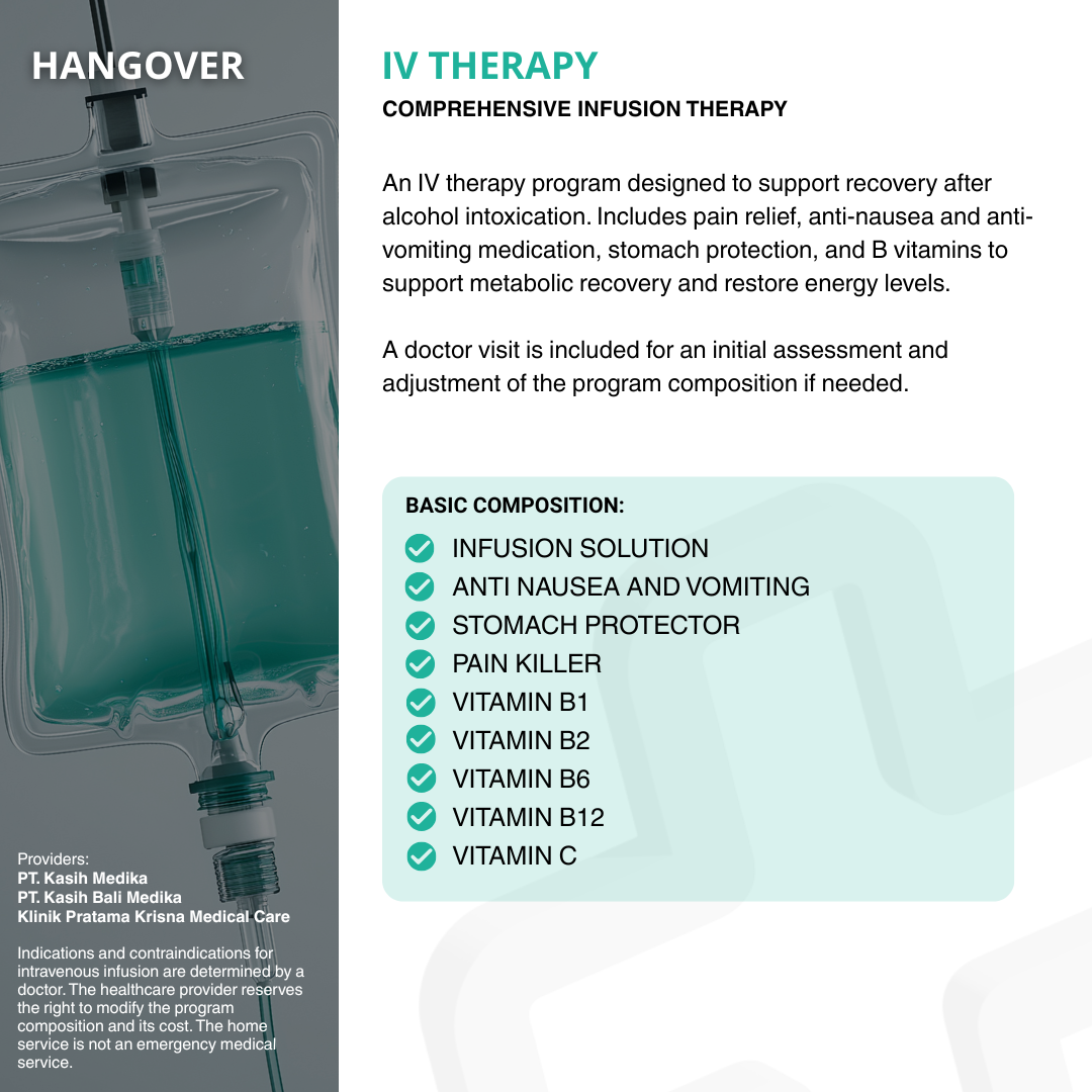 Hangover Package — Hangover Package (Infusion Only) (Doctor) — What's included