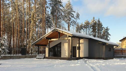 Охта с баней — проект дома, 90 м² — Фотографии построенного дома, фото 4 — Премиум Хаус