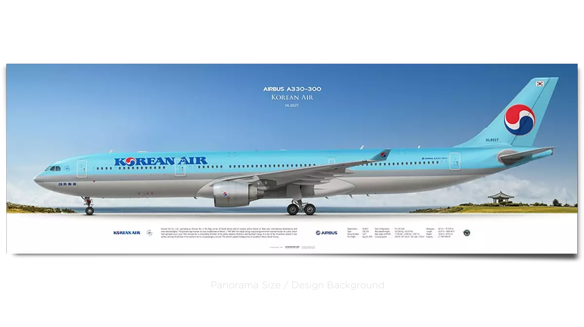 Korean Air Airbus A330-300 HL8027 | Aviaposter