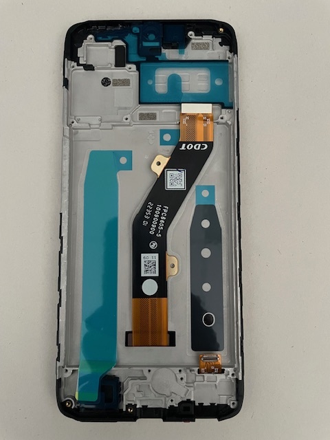 Дисплей с тачскрином Infinix Smart 7 HD (черный) оригинал в рамке