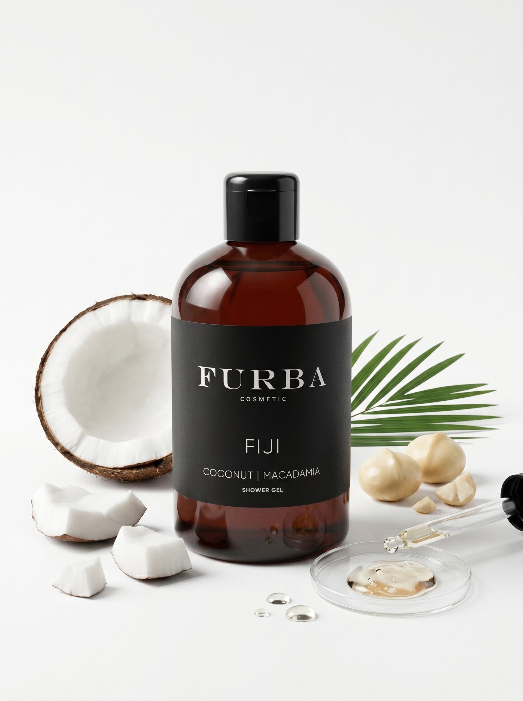Гель для душа "Furba" Fiji с эфирными маслами кокоса и макадамии 300 мл