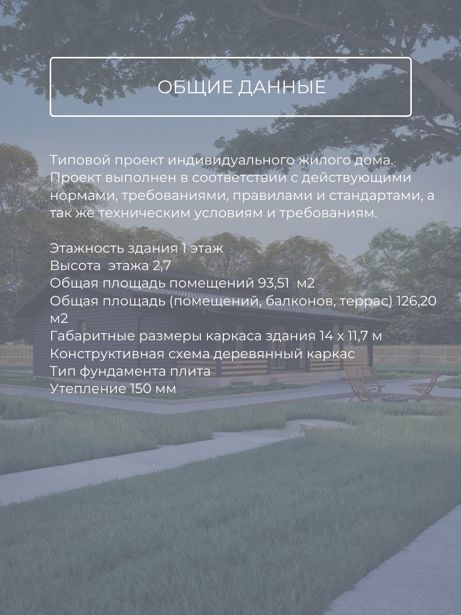 Проект дома 94 м2 / Каркасник /Баня/ 1 э — фото 6