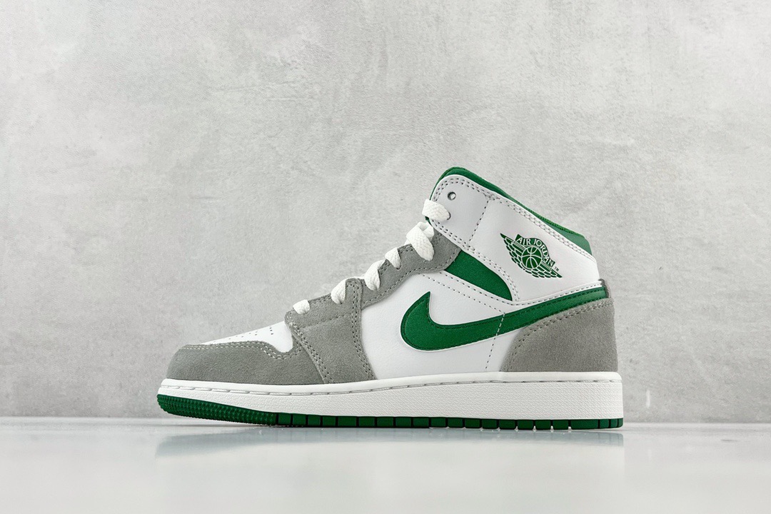 Nike Air Jordan 1 Mid SE Grey Pine Green White Nike