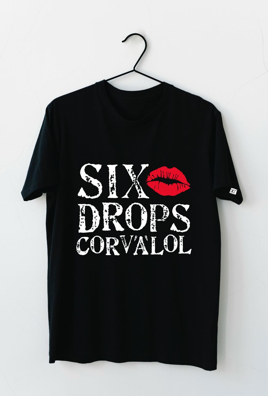 Футболка «Six drops corvalol»