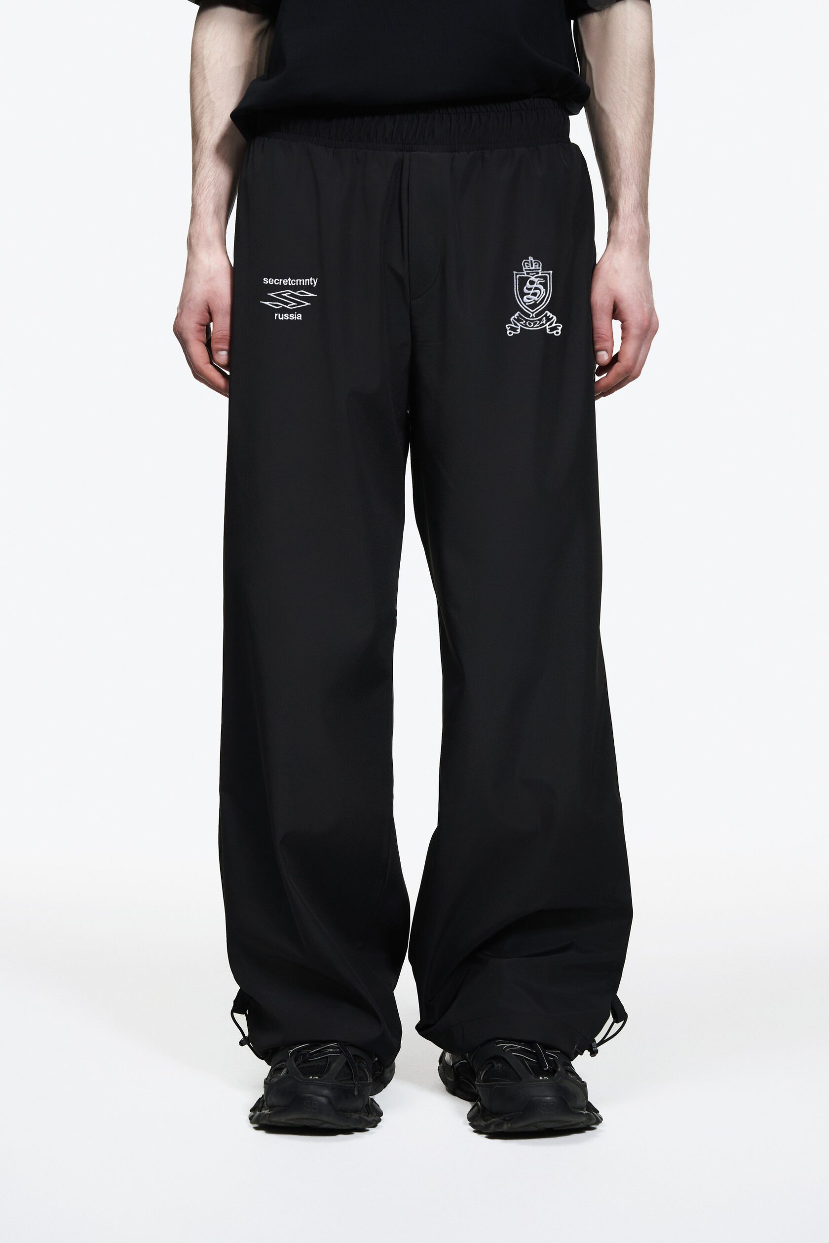 SCR LOGO PANTS BLACK