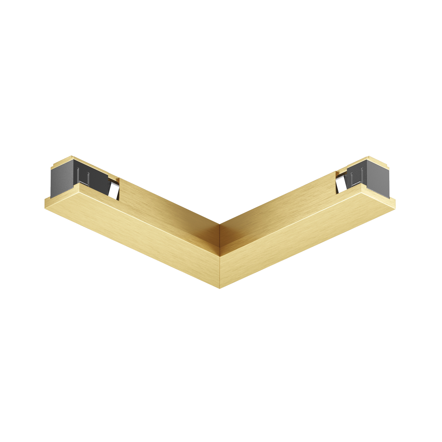 TR5723-SB Электрический коннектор для трека SHINE BASE 90° потолок-потолок, сатинированная латунь, алюминий - вид 3