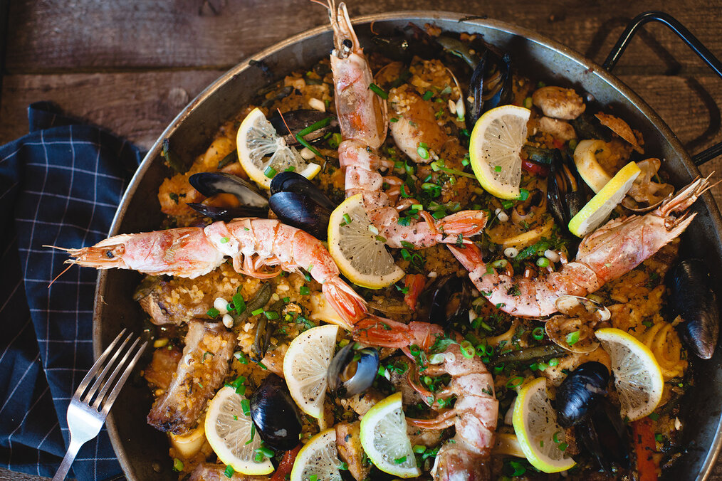Паэлья с морепродуктами