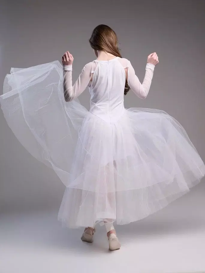 Платье Ла-Ла белое - S - Белый