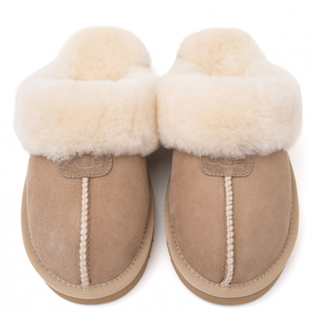 UGG Slippers Scuffette Бежевый — фото 4