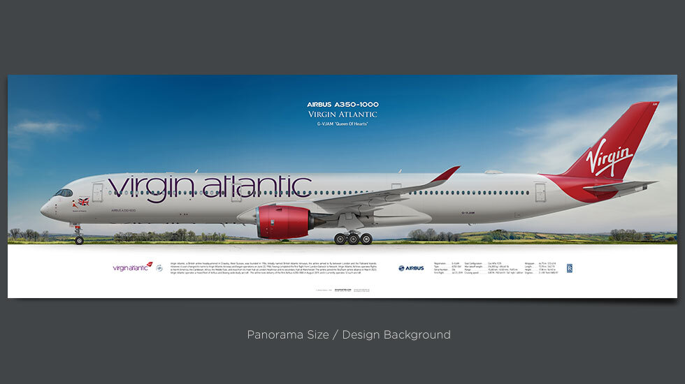 Virgin Atlantic Airbus A350-1000 G-VJAM | Aviaposter Virgin Atlantic Airbus A350-1000 G-VJAM | Aviaposter