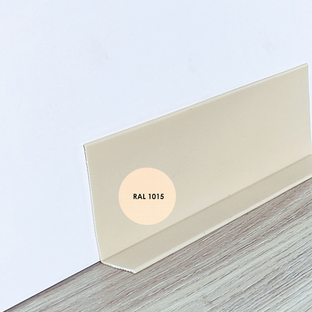 Гибкий плинтус ПВХ 55х20 мм бежевый RAL 1015 (50 метров)– купить по ...