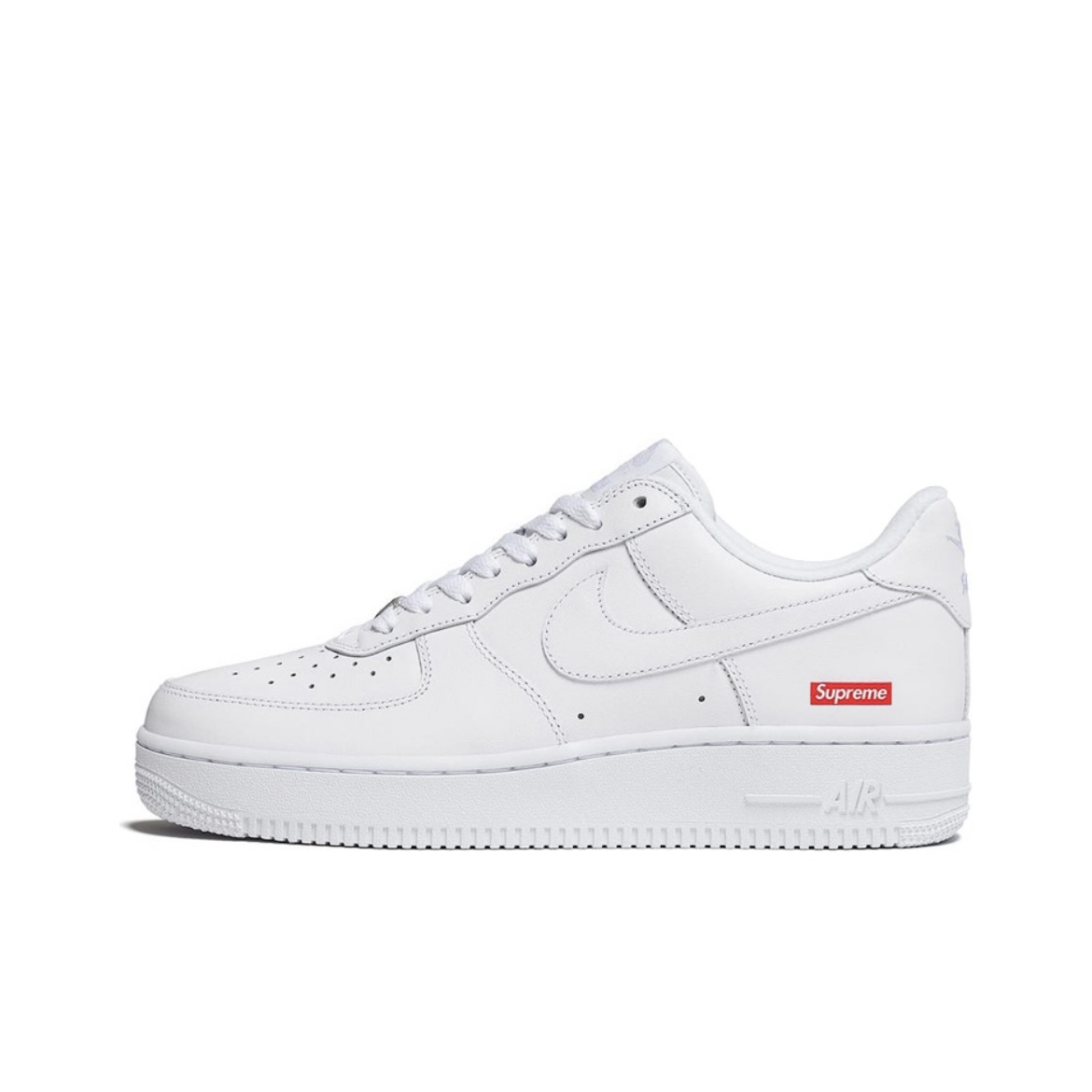 Nike air force 1 supreme sales white