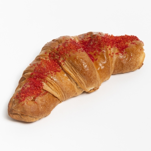 Круассан с малиной