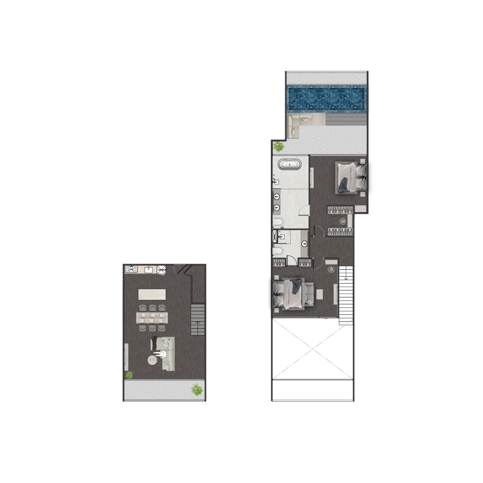 Unit 3701 — Penthouse · 167.4 m²
