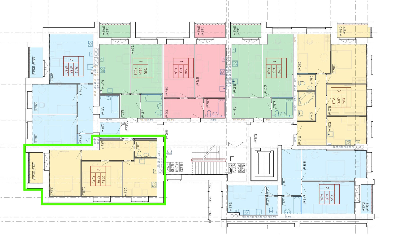 Планировка 2-комн. 5