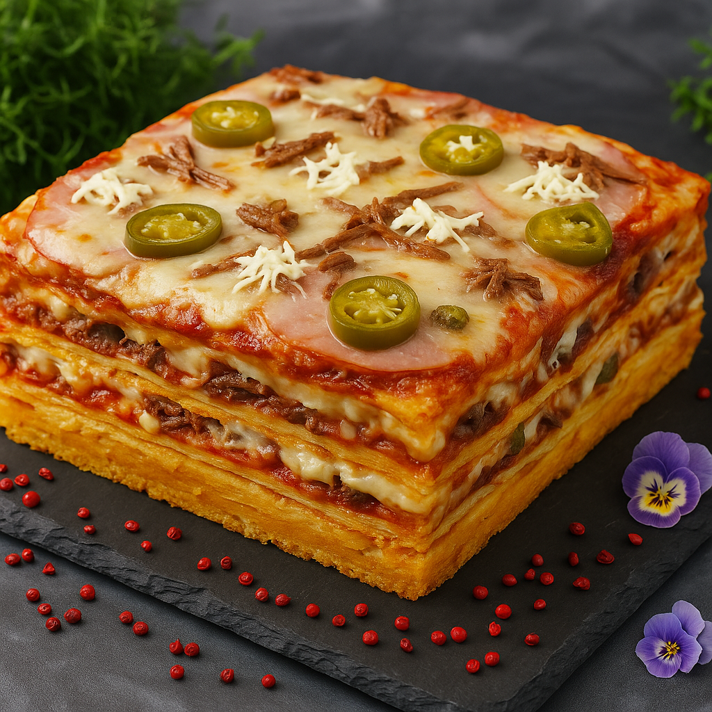 Мясной пирог "Говядина копченая с перцем Халапеньо" — 1800 г Мясной пирог "Говядина копченая с перцем Халапеньо" — 1800 г