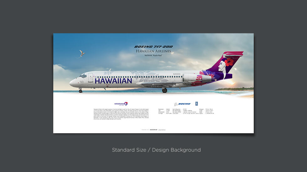Hawaiian Airlines Boeing 717-200 N494HA | Aviaposter