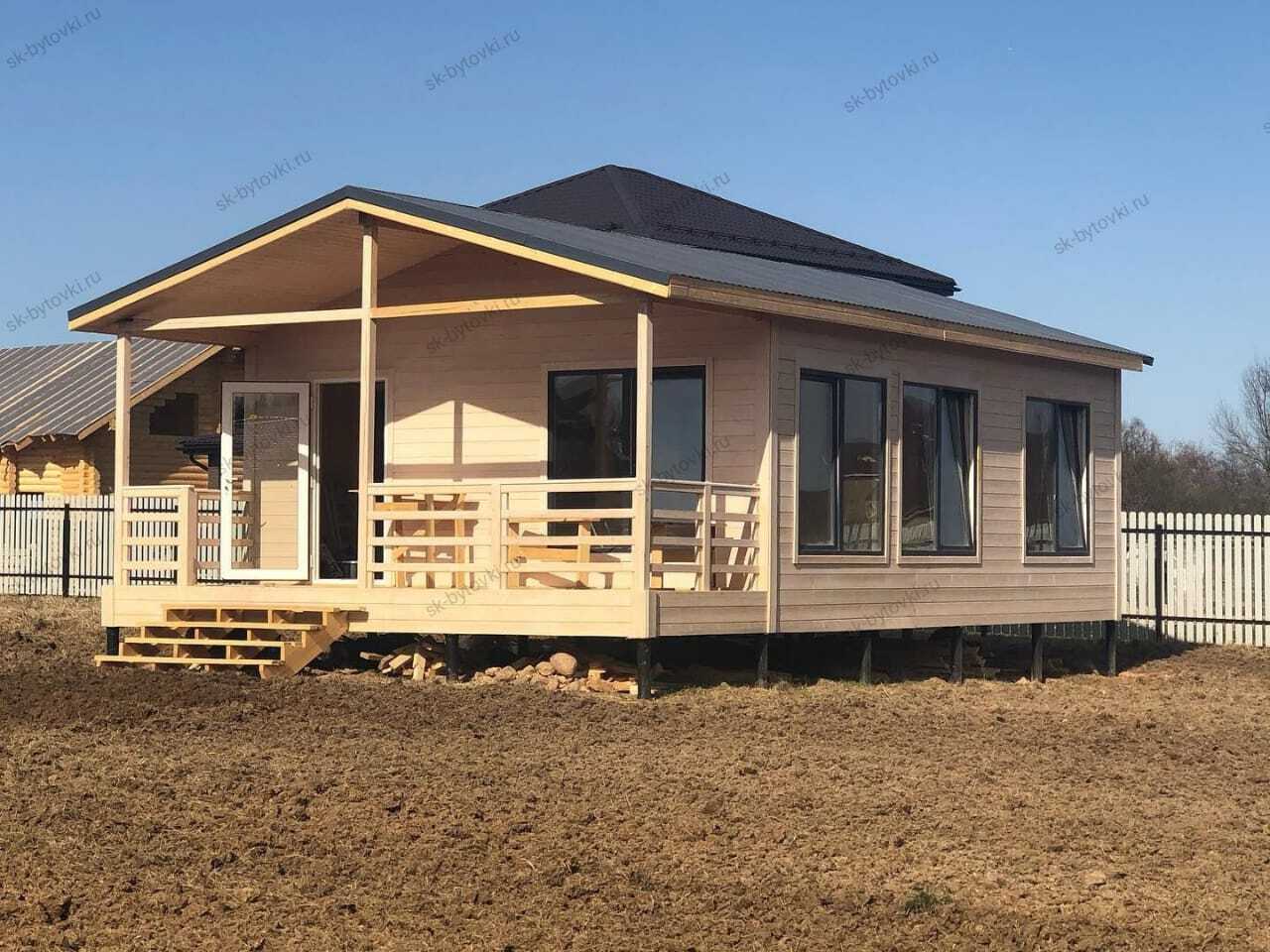 Приморско-Ахтарске каркасный дом терраса