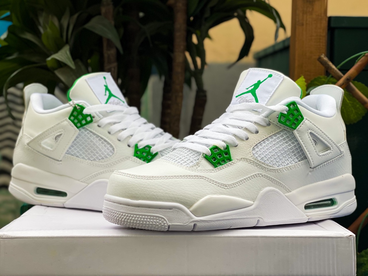 jordan 4 retro metallic green