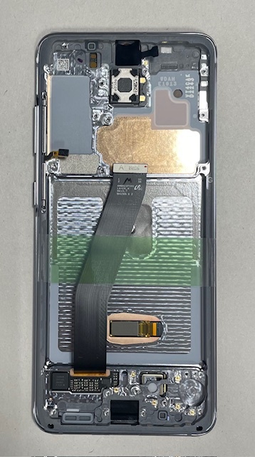 Дисплей с тачскрином Samsung (Самсунг) S20 / G980 (сервисный 100% оригинал) (серый) с рамкой