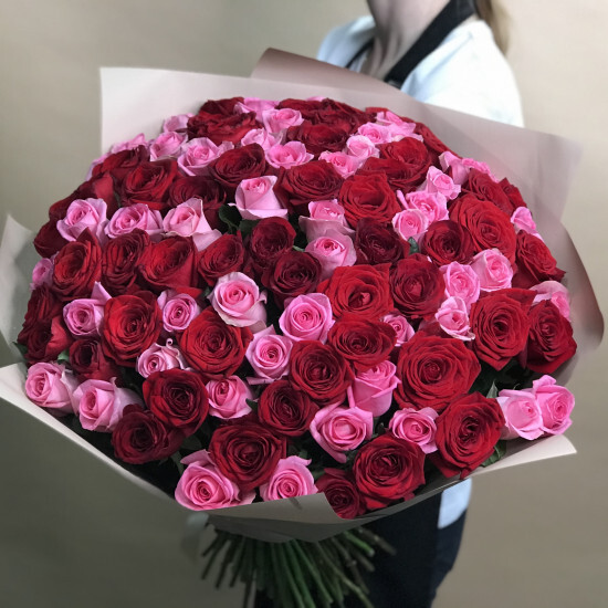 Roses 101 pcs RED-PINK
