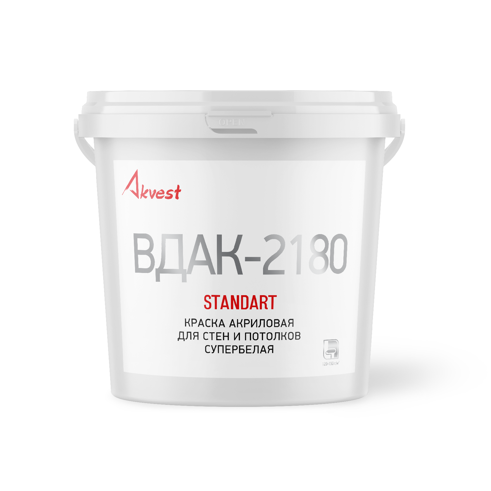 ВДАК-2180 КРАСКА АКРИЛОВАЯ ДЛЯ ПОТОЛКОВ И СТЕН СУПЕРБЕЛАЯ