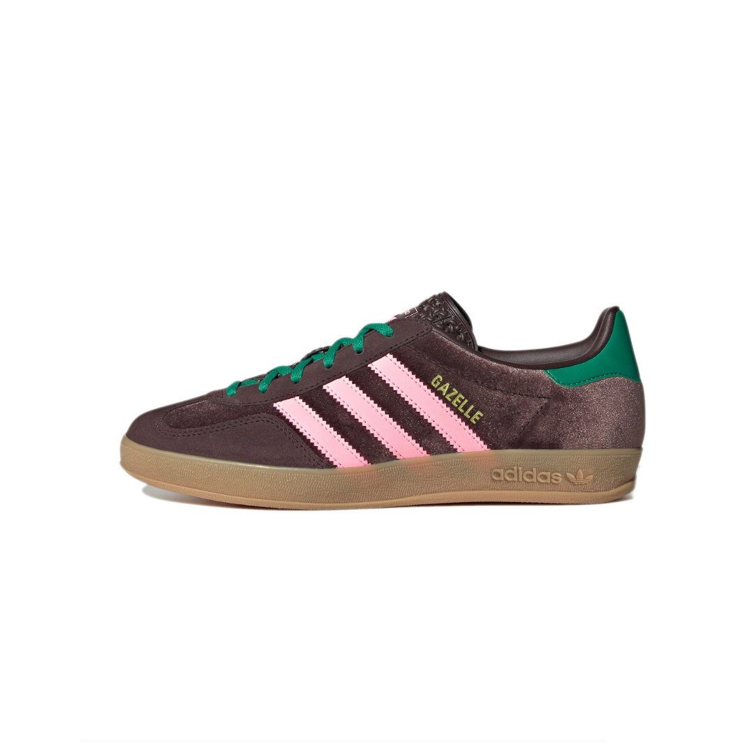 Adidas Gazelle Indoor Dark Brown Pink Velvet - Adidas