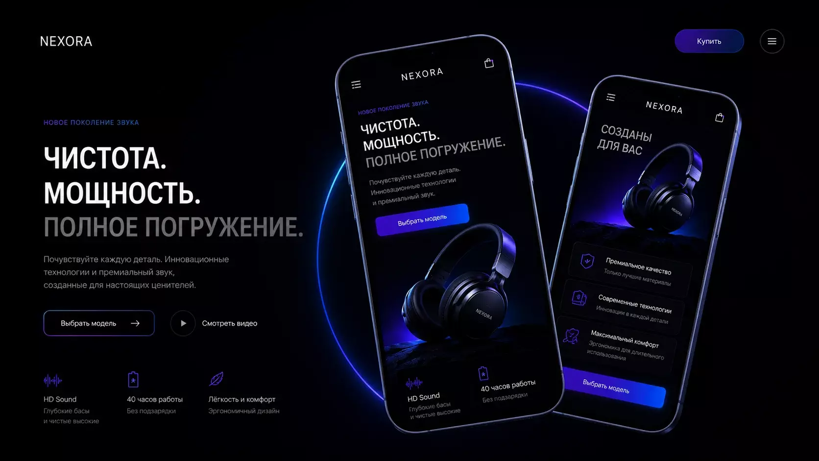 Адаптивный Landing Page для смартфонов и планшетов — мобильная версия с сохранением визуального качества и скорости загрузки