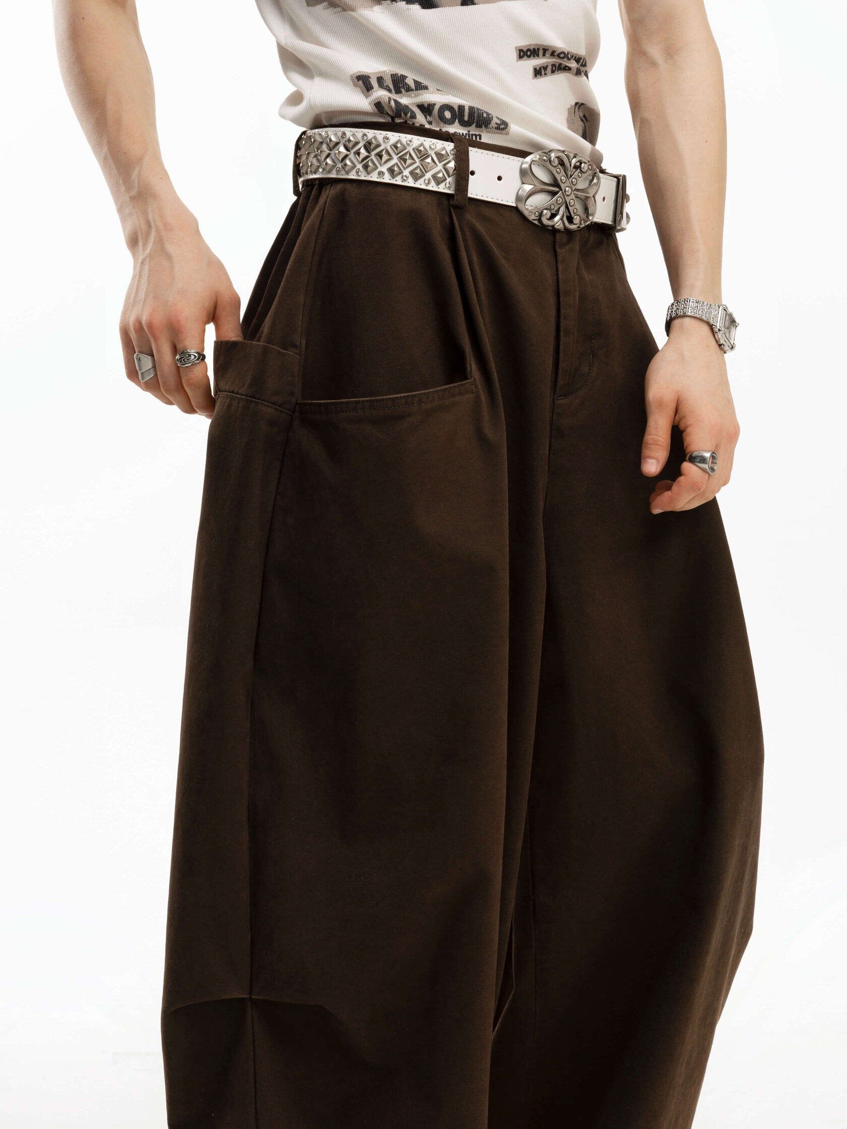 Детали брюк Oversize Structure Pants