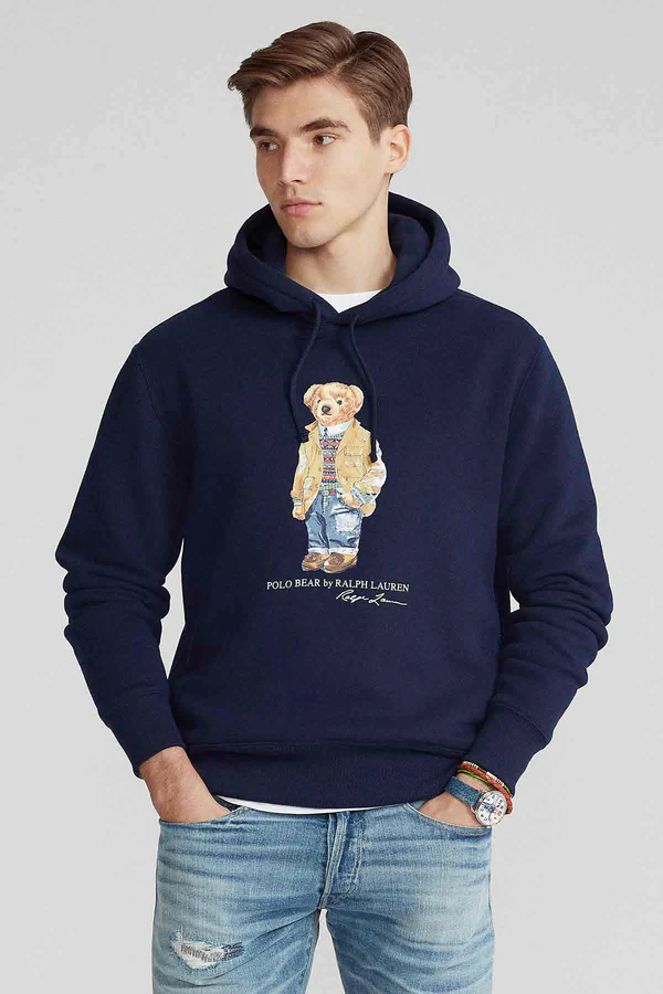 Ralph Lauren Polo Bear Hoodie Blue