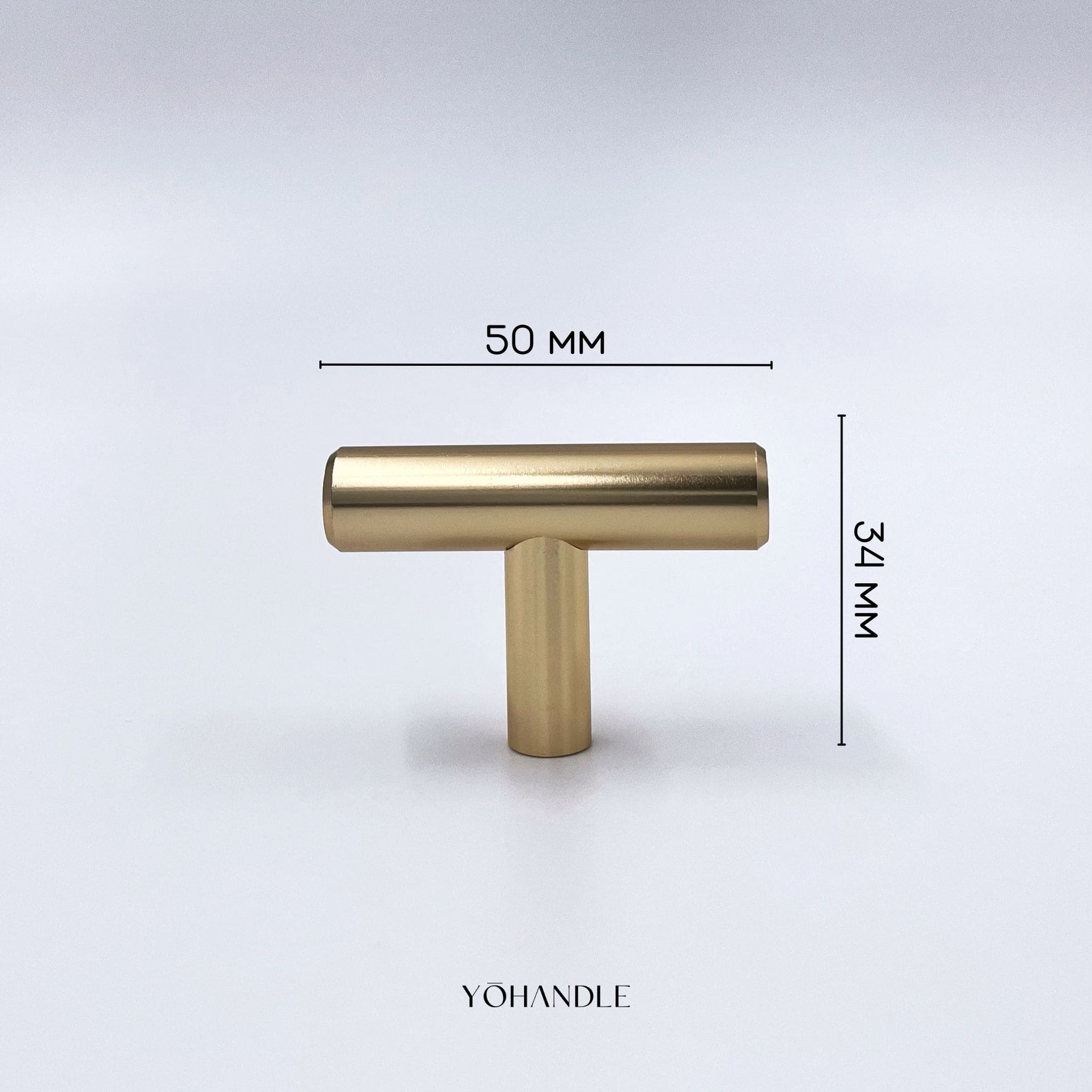 Купить т-образные ручки 50мм для мебели baseline в Москве | Мебельная ручка  т-образная 50мм золото - цена
